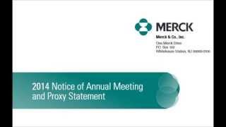 23 Cool Things About Merck's '14 Proxy Statement
