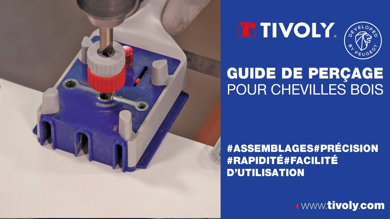 Guide de Perçage pour Chevilles en Bois - TIVOLY
