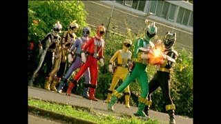 End Game - Black and Green Ranger vs Attack Bot (E30) | RPM | Power Rangers 