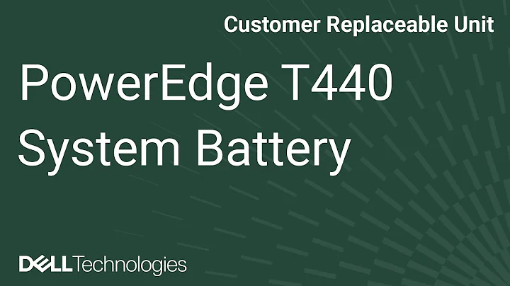 Dell  PowerEdge T440: Remove/Install System Battery