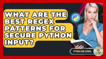 What Are The Best Regex Patterns For Secure Python Input? - Python Code School
