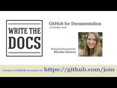 GitHub for Documentation, by Rhonda Glennon