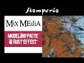 Mixed Media Canvas: Rust Effect