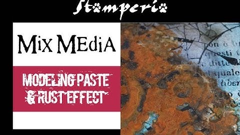 Mixed Media Canvas: Rust Effect