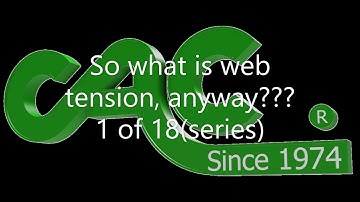 Mechanics of web tension Part 1 of 18