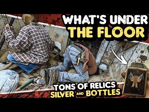 Tons Of Silver Old Bottles & Rare Relics Found Under A House Treasure Hunting