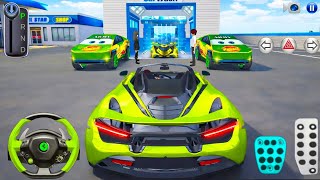 Luxury Supercar Car Wash Challenge 🚗💦 | 3D Driving Class Gameplay 2026 | GaMiNg WiTh ArYaN screenshot 2