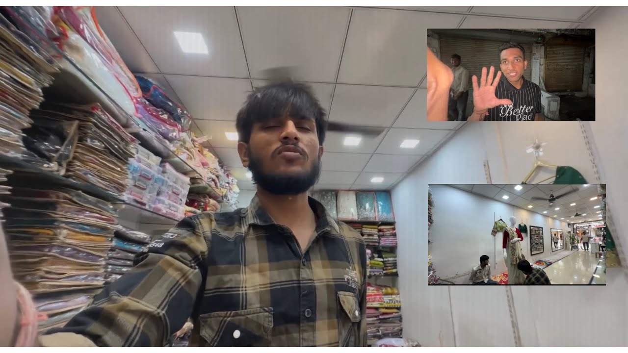Aj ka vlog shop pr saree penaya 😍😅 