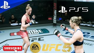 まさかの衝撃結末 - UFC 5 - PS5 KO - ロンダ・ラウジー vs ホリー・ホルム 💥 screenshot 5