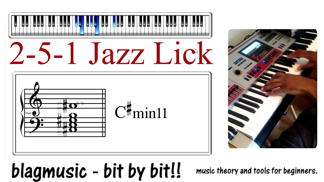 2-5-1 Jazz Lick, Jazz Piano, Gospel Lick, Rnb Lick, blagmusic, triad power ...