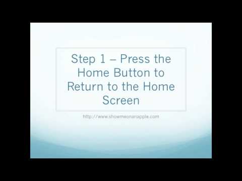 How to Return to Home Screen iPhone or iPad HD