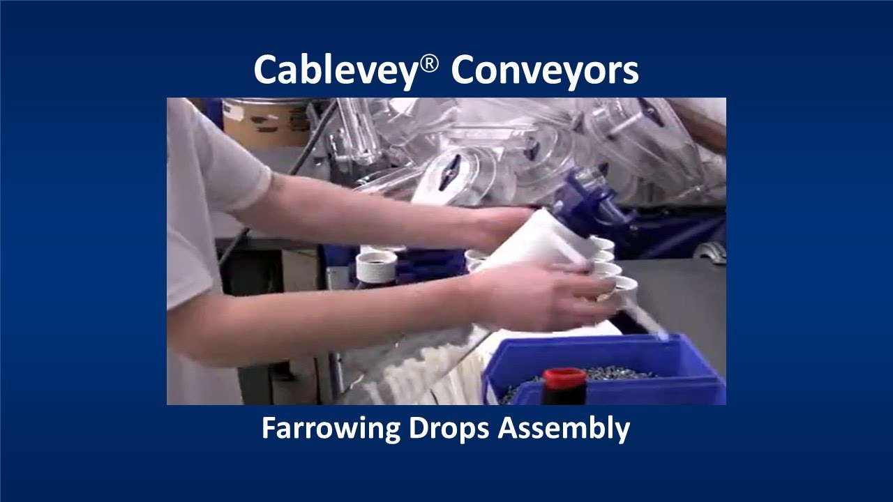Cablevey® Conveyor - Farrowing Drops Assembly - YouTube