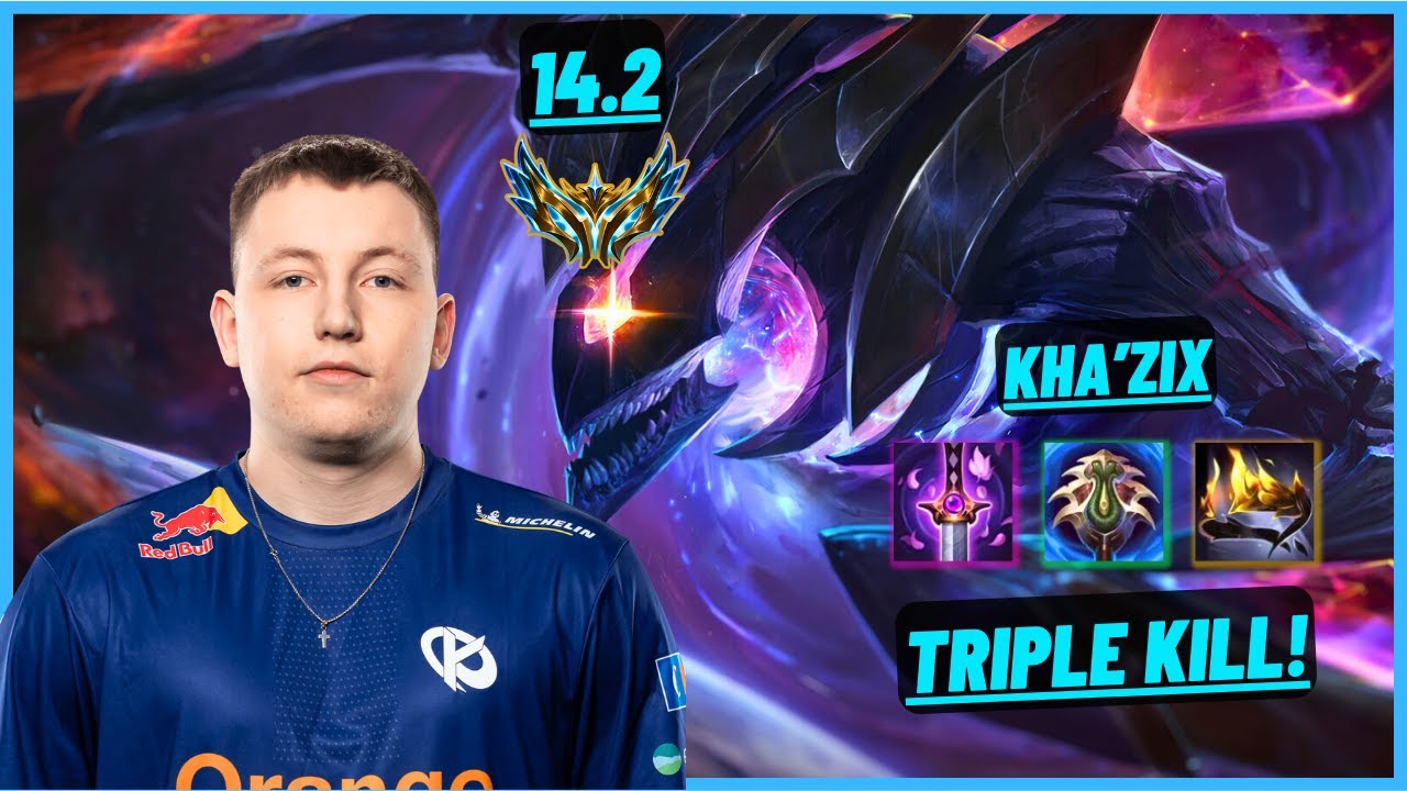 KCB LYNCAS: KHA’ZIX VS FNC RAZORK: GRAGAS (JGL) TRIPLE KILL DOMINATION - EUW CHALLENGER - PATCH 14.2