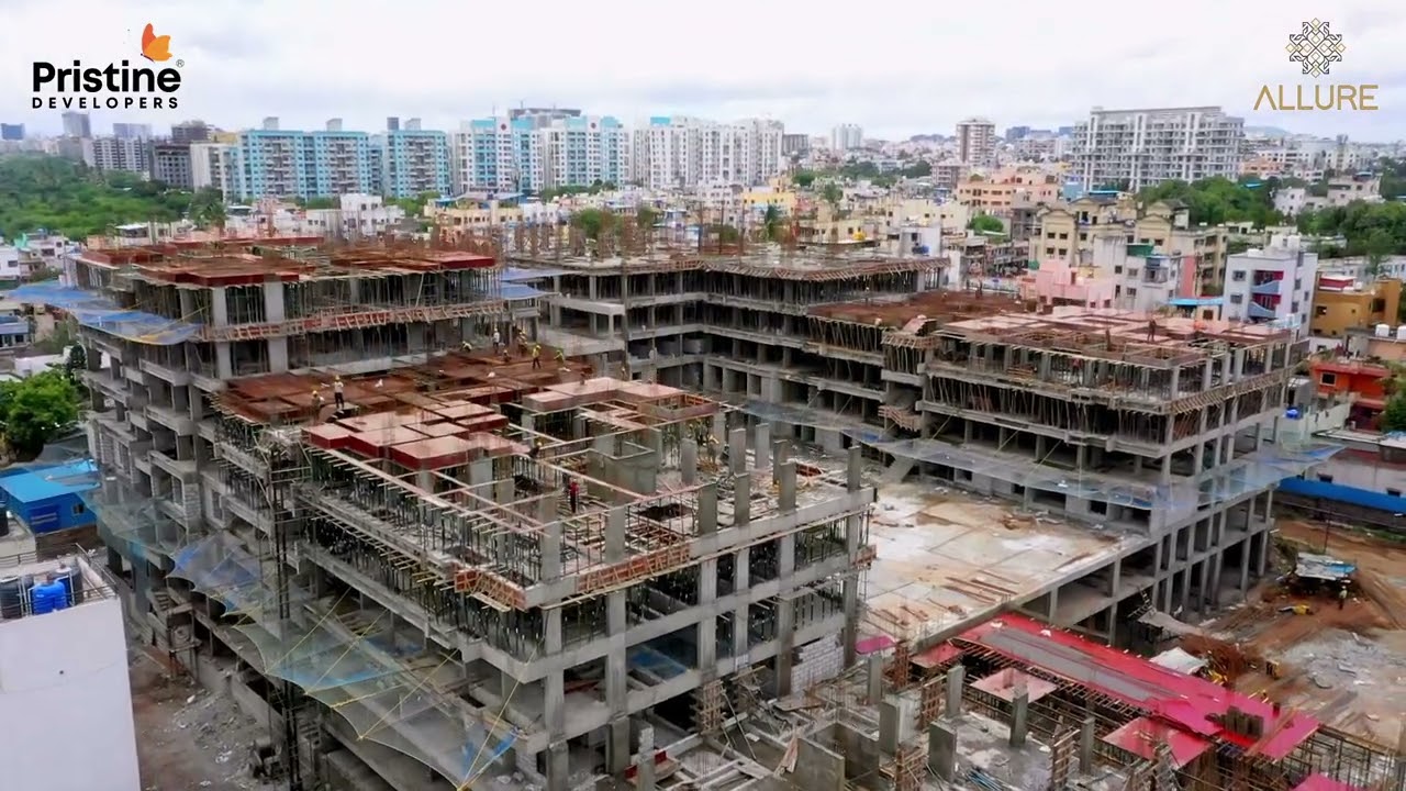 Pristine Allure Kharadi Site Progress | August | Luxurious 2, 2.5 & 3 BHK Homes in Kharadi