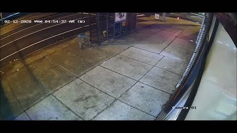 SURVEILLANCE VIDEO: Bus stop crash in Hamden