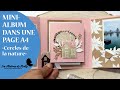 Mini-album facile dans une page A4 "cercle de la nature"- Stampin'Up !
