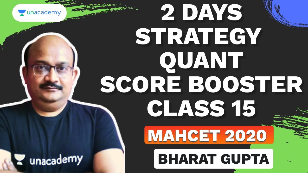 2 Days Strategy | MAHCET 2020 Quant Score Booster Class - 15 | Bharat Gupta