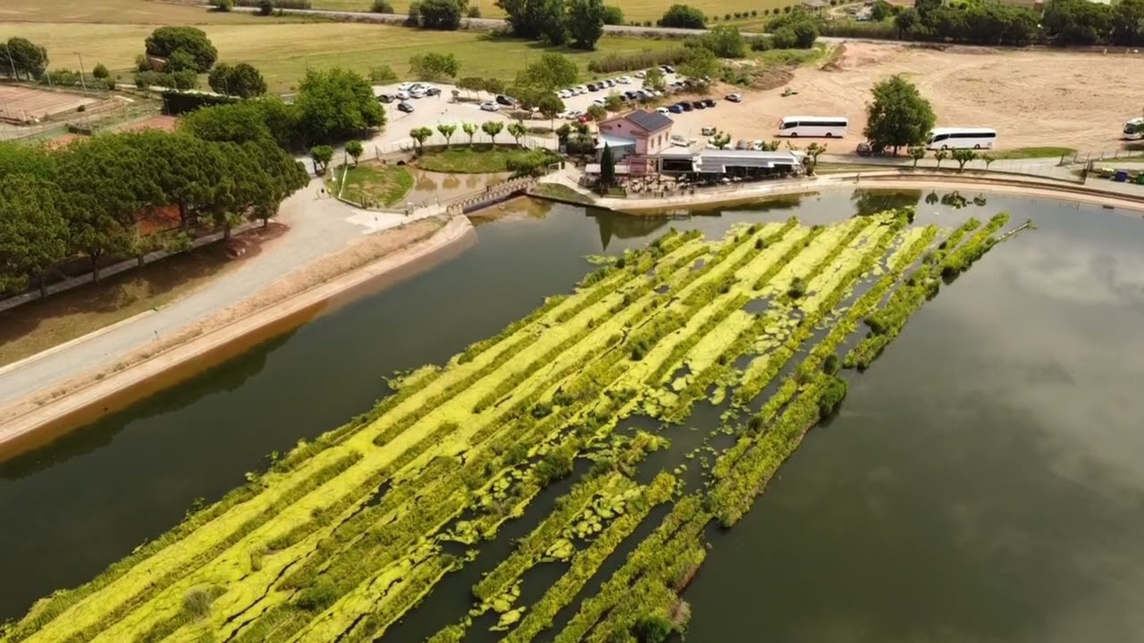 parc de la agulla manresa ,vista drone