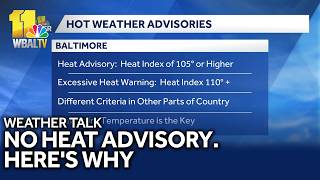 Weather Talk: Near-record hot temperatures, but no heat advisory?