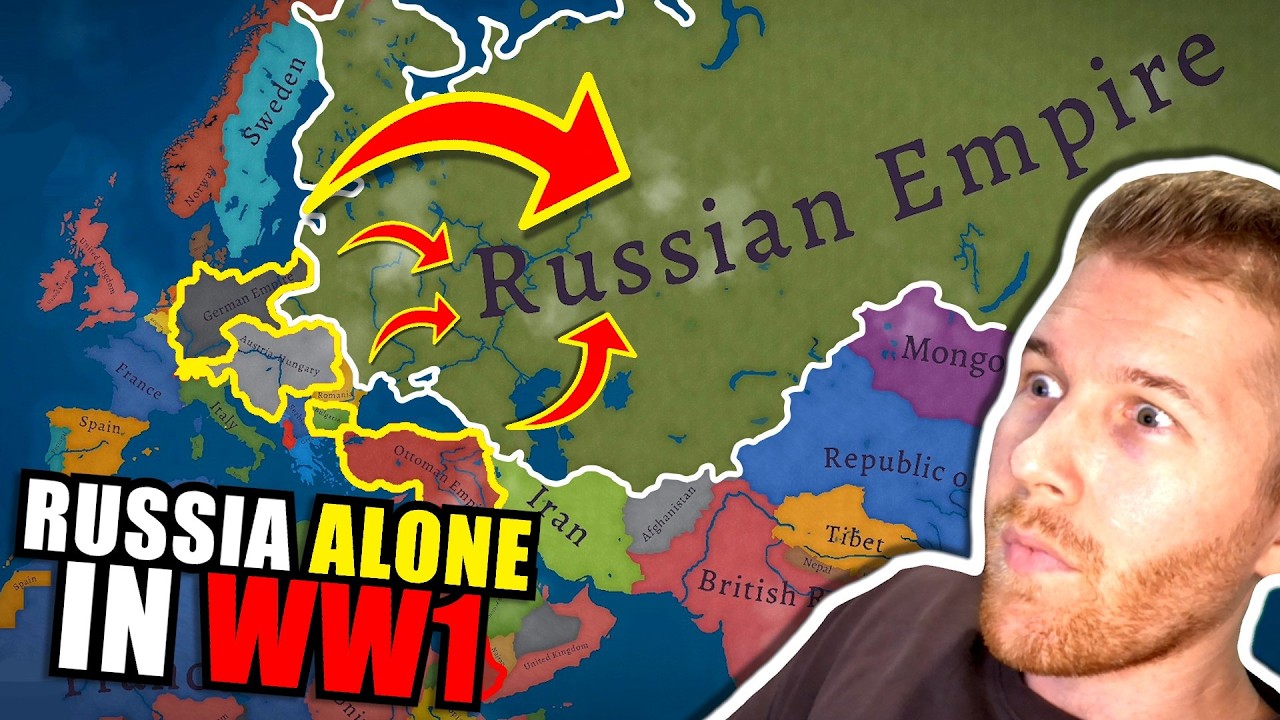 Can Russia Win WW1 ALONE?! (Warnament)