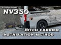 NV350 キャラバン【ヒッチキャリア取り付け手順  安全対策済み】