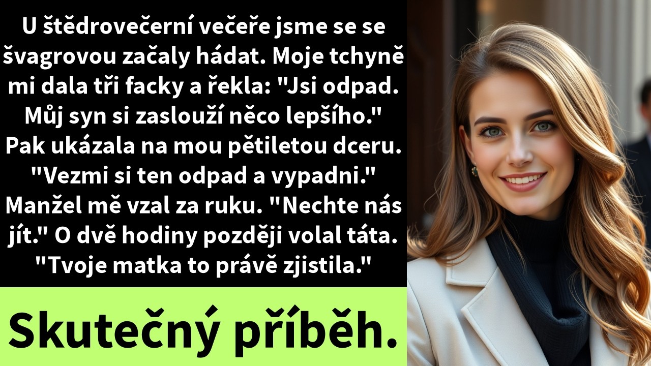 Stála jsem v mramorové hale jejich finančního impéria a sledovala, jak se vše hroutí. Ashley mě právě udeřila do tváře a ten zvuk se rozletěl mramorem. V tu chvíli se ve mně něco uvolnilo. „Ty...