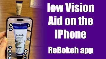 ReBokeh app on iPhone to help with low vision.  legally blind or visually impaired will find helpful