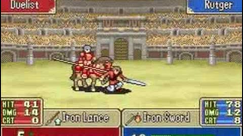 Fire emblem 6 : Rutger fighting to the Death