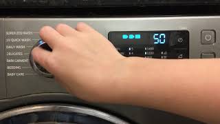 Samsung ecobubble WW80J5555FX/EU | All programs and options + extra features