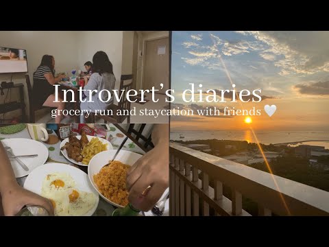 Introvert’s Diaries | Living Alone - grocery run, staycation with friends | Des #livingalonediaries