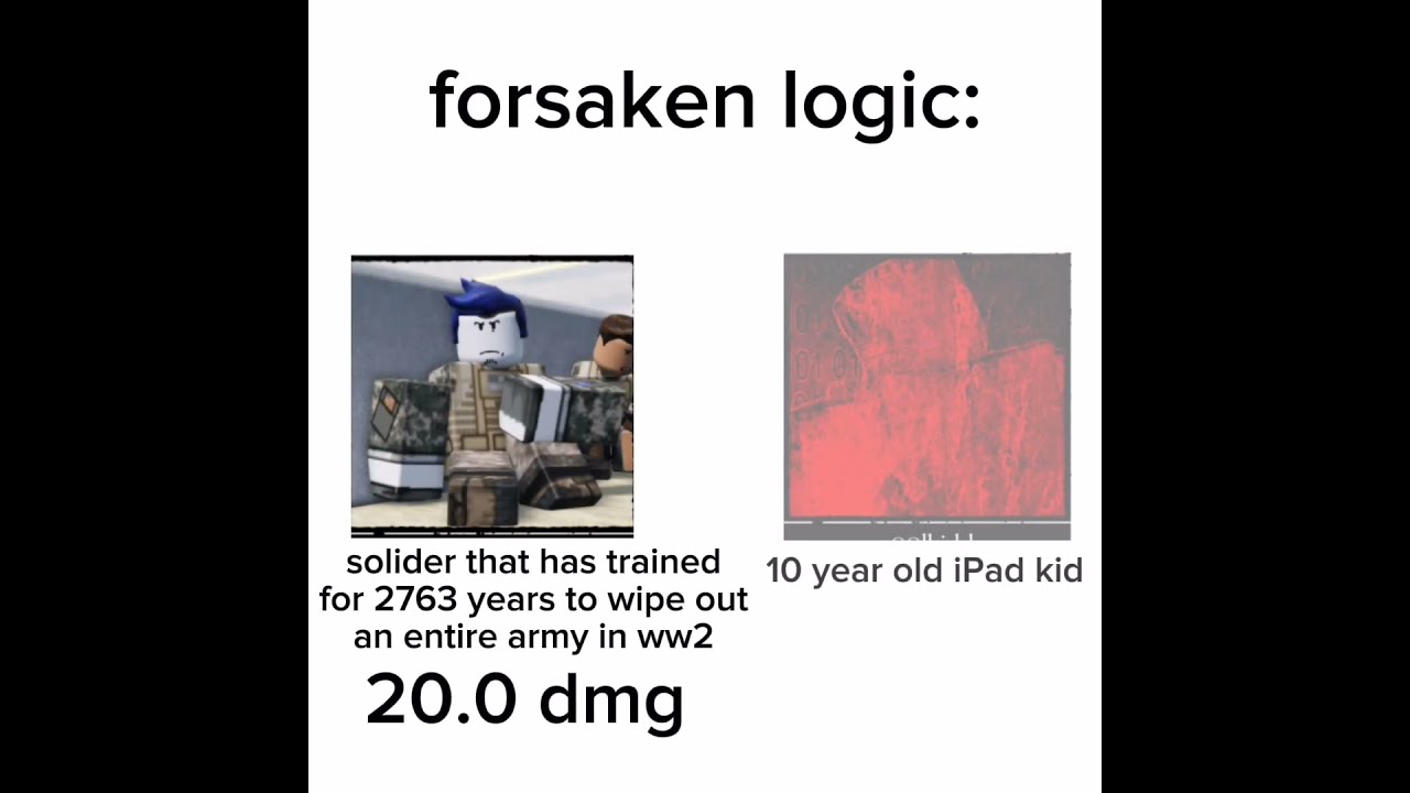 Even C00lkid Is Stronger Than Guest 1337 Givemebackmykids Roblox Forsaken Logic Memes Meme Xd