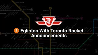 TTC Line 5 Eglinton Crosstown LRT But With TR Announcements (Mount Dennis - Kennedy)
