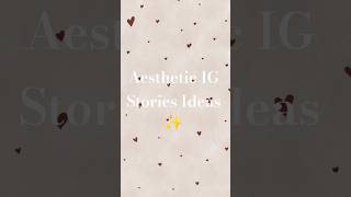 Aesthetic Instagram story ideas ✨ #instagram #stories #subscribeformore #musichumor