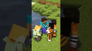 Can Steve Save Alex From Prisoners? 😳 #Shorts #Minecraft #Viral