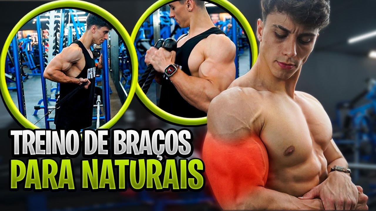 TREINO DE BRAÇOS DE UM NATURAL   ALFREDO MOSTRA OS TRUQUES