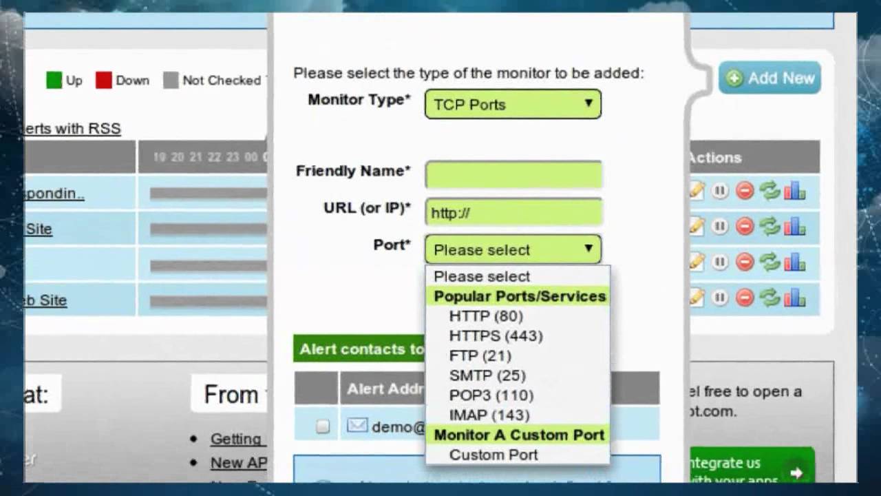 Using Uptime Robot to Monitor Your Web Site and Services - YouTube