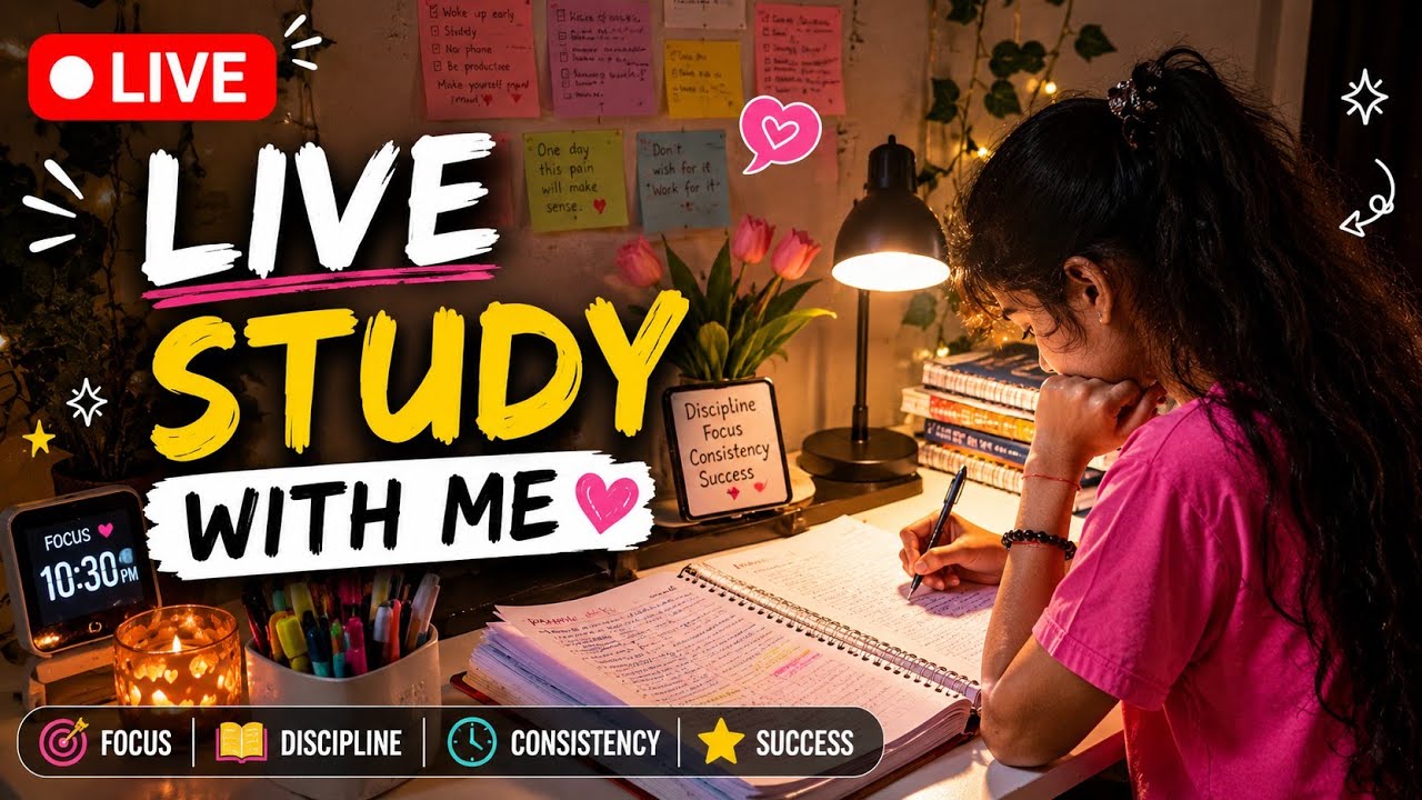 Morning LIVE Study With Me 📚 | Focus Session - YouTube