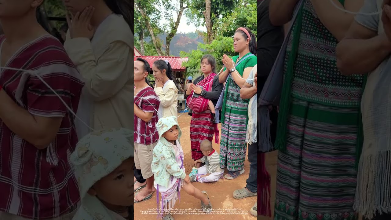 EP4.น้องๆนักเรียนฟ้อนรำงานพิธีหยกฉัตรพระธาตุเจดีย์สาธุ วัดพระธาตุบ้านปิตุคี อ.อมก๋อย จ.เชียงใหม่