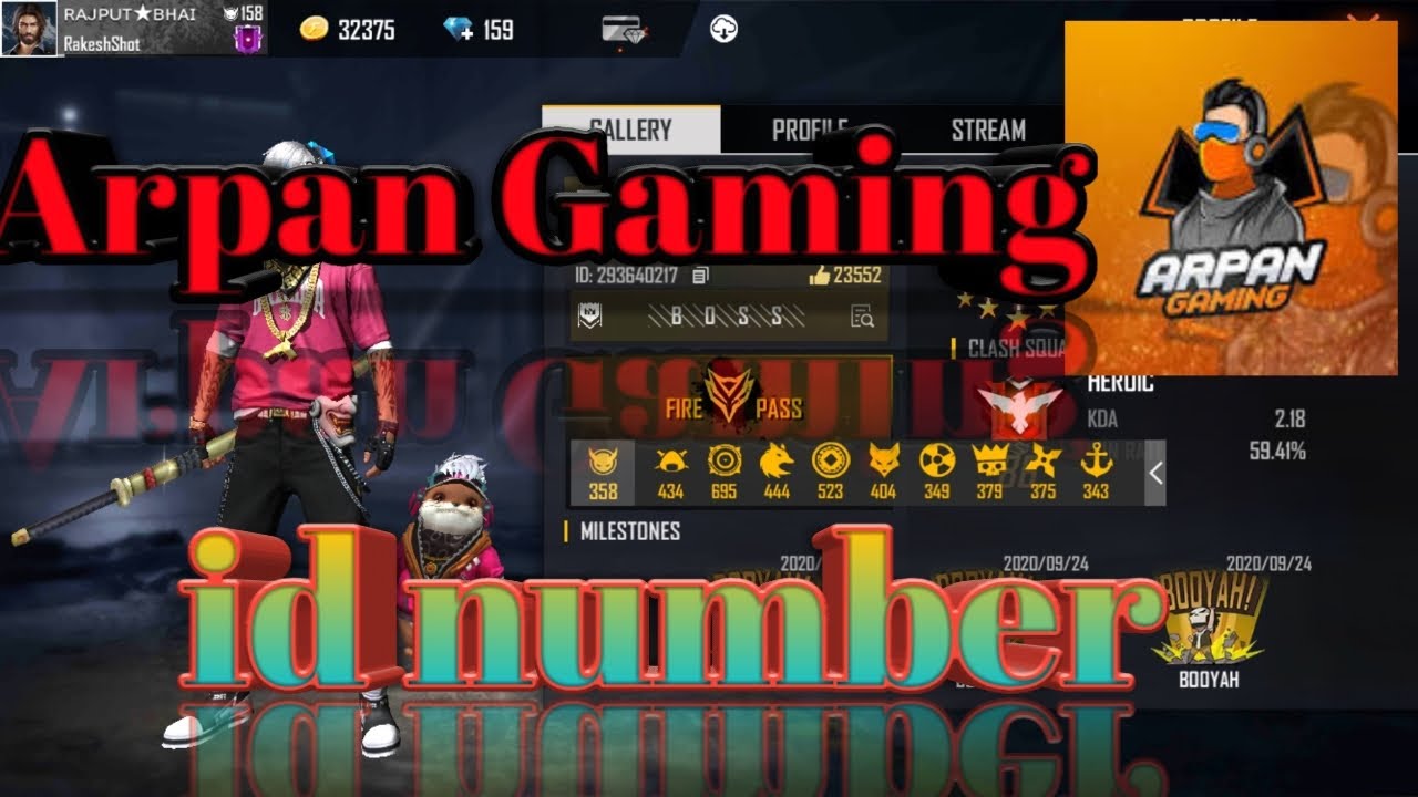 Arpan Gaming id number || id details of Arpan Gaming