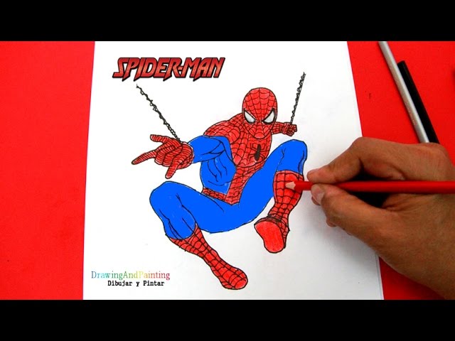 How to draw SPIDERMAN step by step | Cómo dibujar y pintar al increíble  Hombre Araña - YouTube