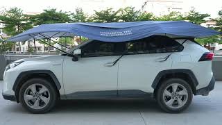 アウトドアに活躍！夏も冬も愛車を守る自動展開式カーテント