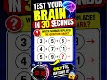 Test Your Brain in 30 Seconds! Only 1% Can Solve This Challenge ⏰🔥 #shorts