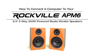 How To Connect Your Computer to Rockville APM6 6.5" 2-Way 350W Powered USB Studio Monitor Pair screenshot 5
