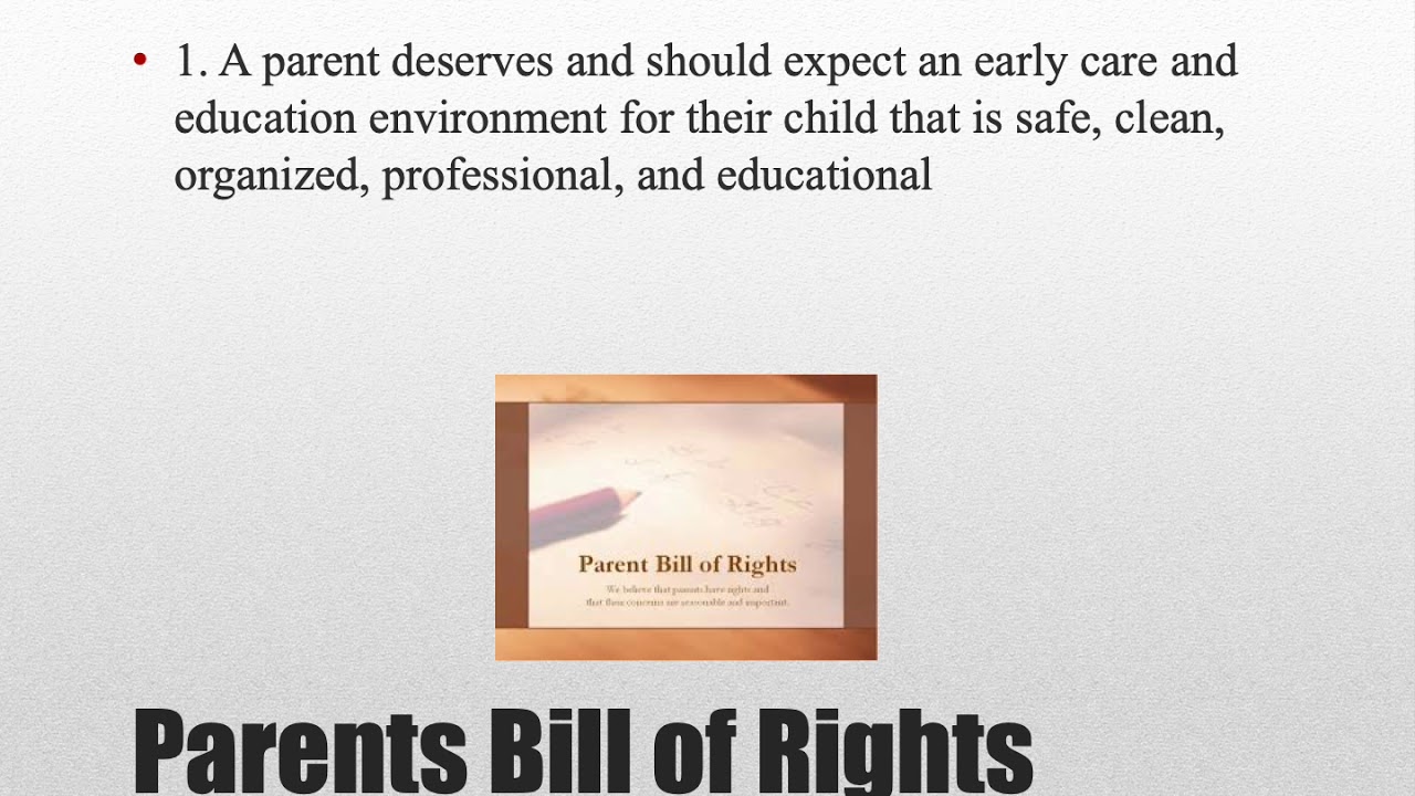 We the Parents: Parents Bill of Rights - YouTube