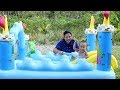 Unboxing Kolam Renang Kastil Anak Bayi Lucu - unboxing baby swimming pool Castle kids