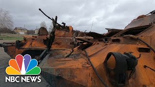 'Tank Graveyard' Develops At Bucha, Ukraine