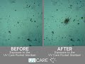 Uv care uvc light before and after microscope