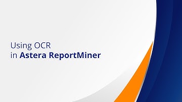 Using OCR Feature | Astera ReportMiner