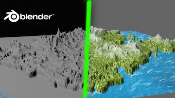 Процедурное текстурированние ландшафта в Блендер