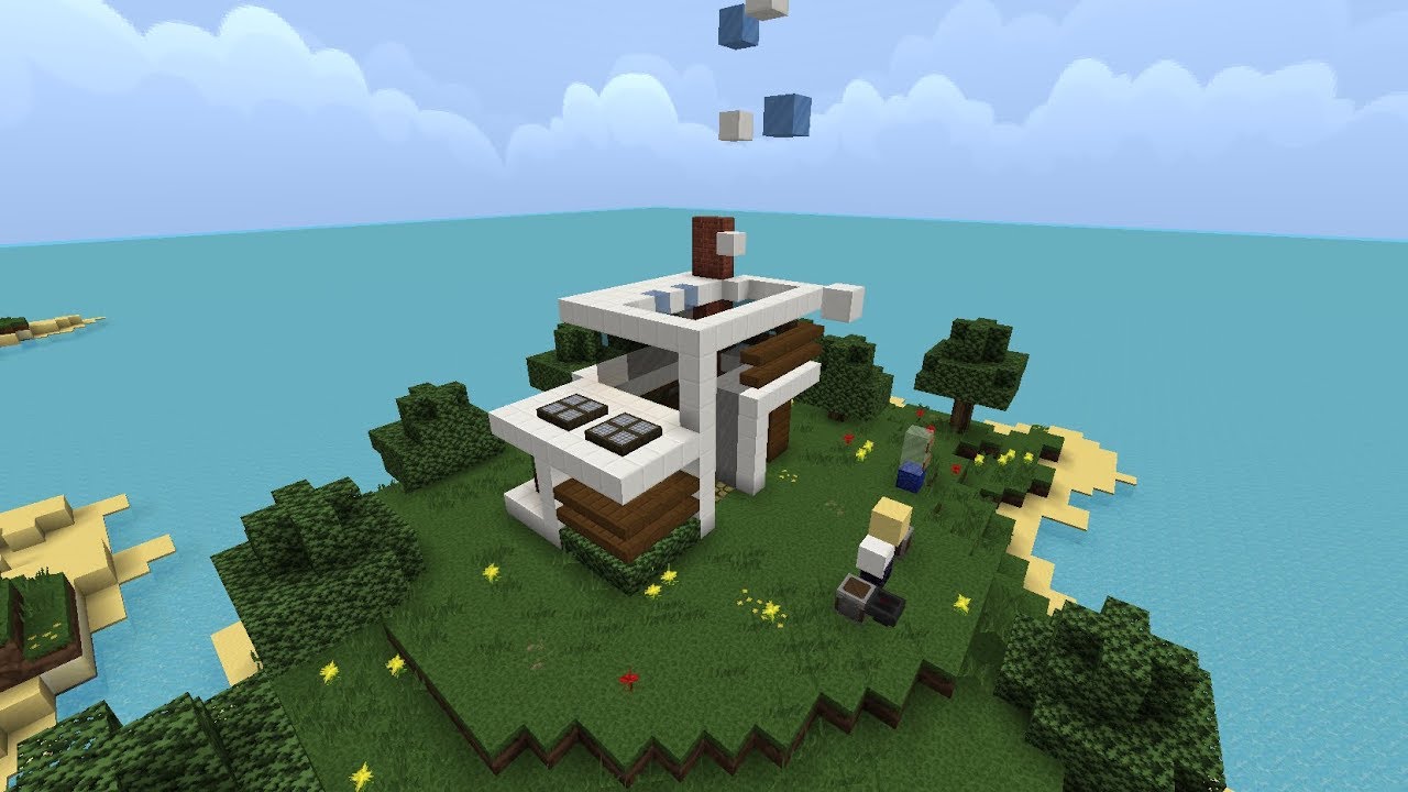 Cette maison a redstone se construit toute seule !?! | Minecraft - YouTube